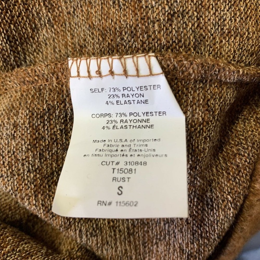 LUSH Brown Melange Long Sleeve Hooded Sweater - Picture 10 of 10